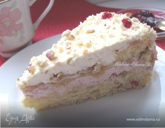 Бисквит "Сливочная брусника"