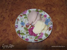Полезное мороженое с протеином (малиновое и пломбир)