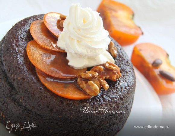 Пудинг с хурмой