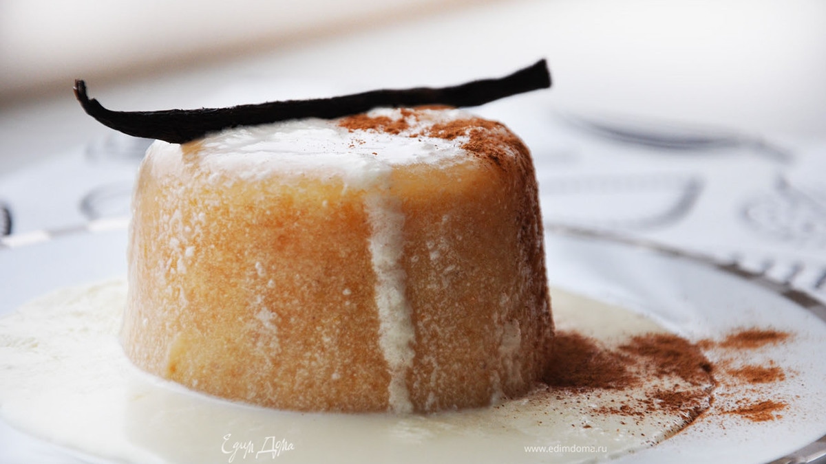 Тыквенная панна котта со сливками