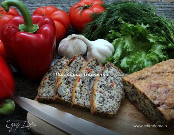 Запеканка из киноа с лесными грибами и болгарским перцем Запеканка из киноа с лесными грибами и болгарским перцем