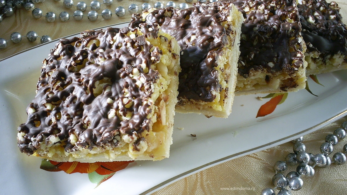 Орехово-шоколадный пирог