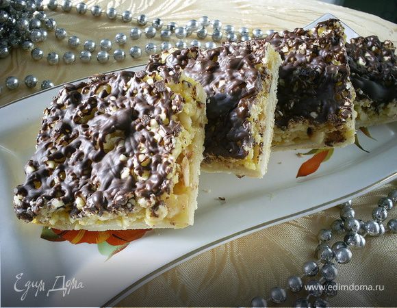 Орехово-шоколадный пирог Орехово-шоколадный пирог