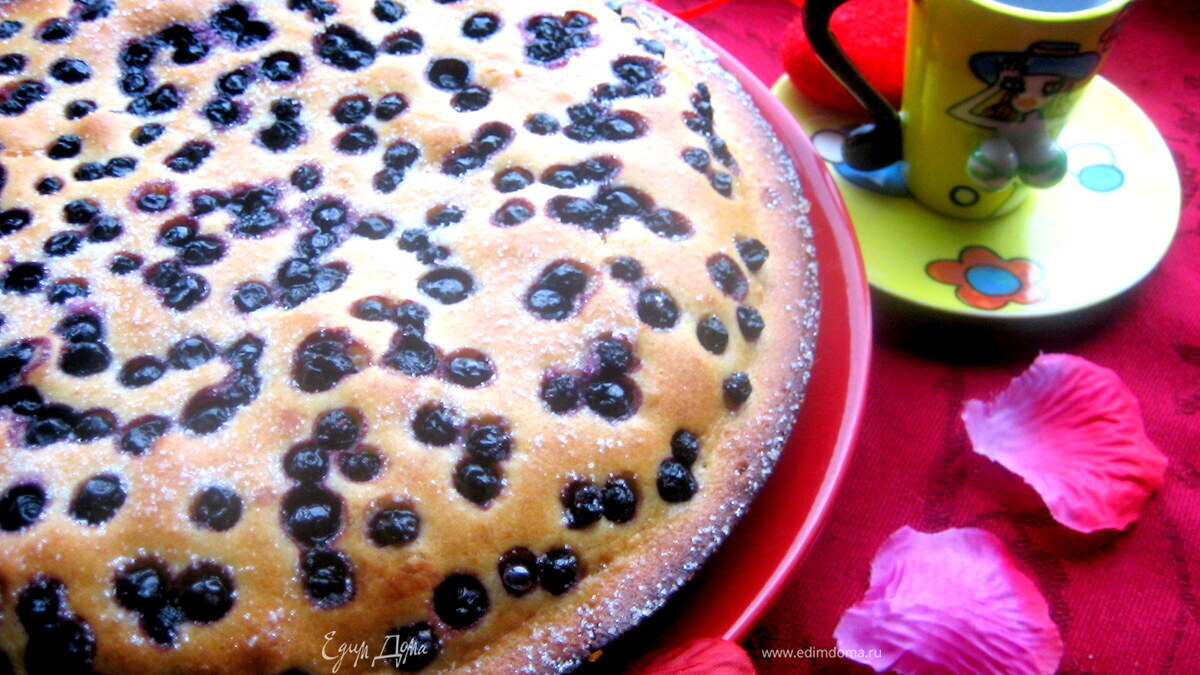 Черничный пирог от Джейми Оливера