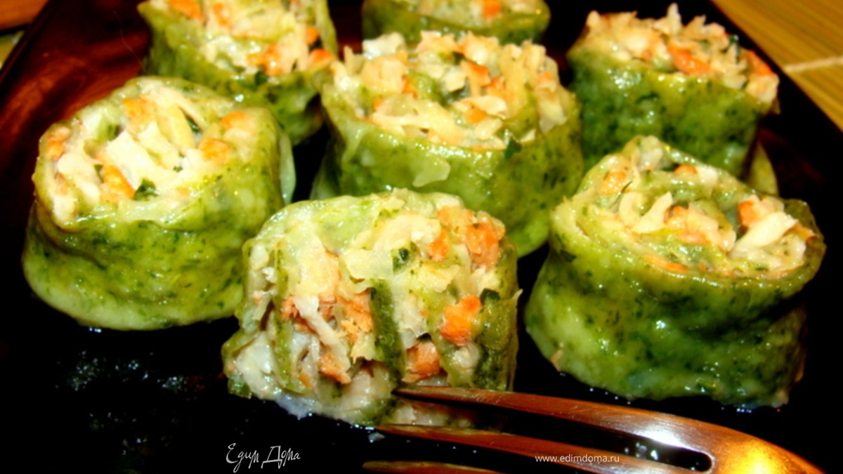 Теплый тартар ролл из семги