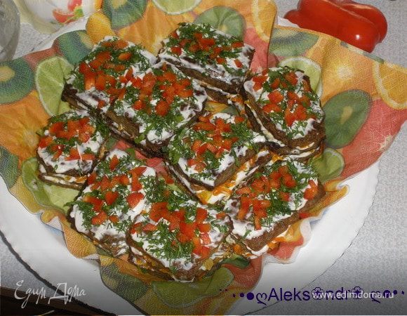 Печеночные тортики "Праздничное настроение" Печеночные тортики "Праздничное настроение"