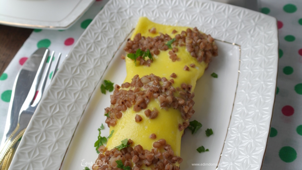 Блины с гречневым припеком