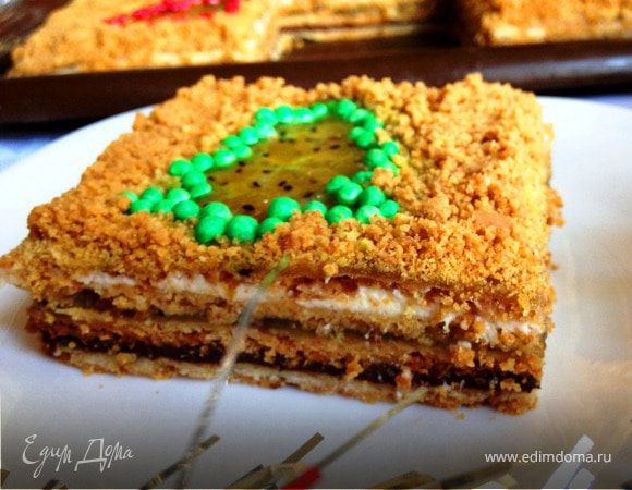 Песочный новогодний торт Песочный новогодний торт