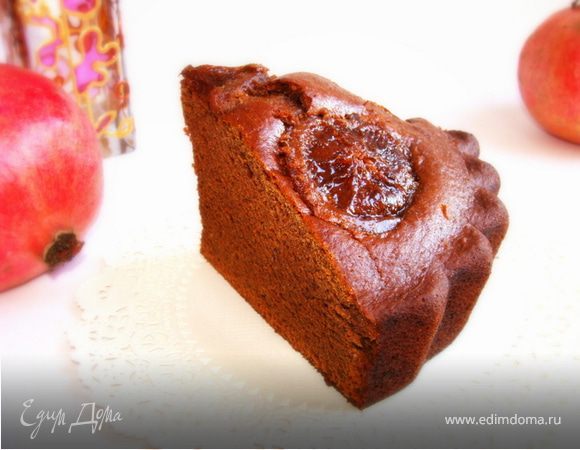 Коврижка на гранатовом соке с карамелизированными апельсинами