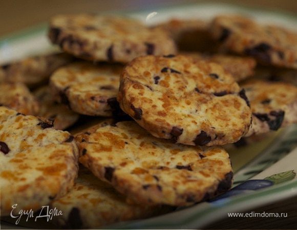 Сырное печенье с маслинами 