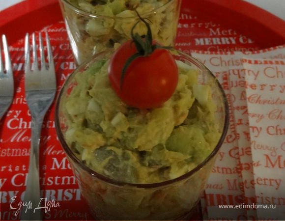 Салат с лососем "Нежнее нежного" Салат с лососем "Нежнее нежного"