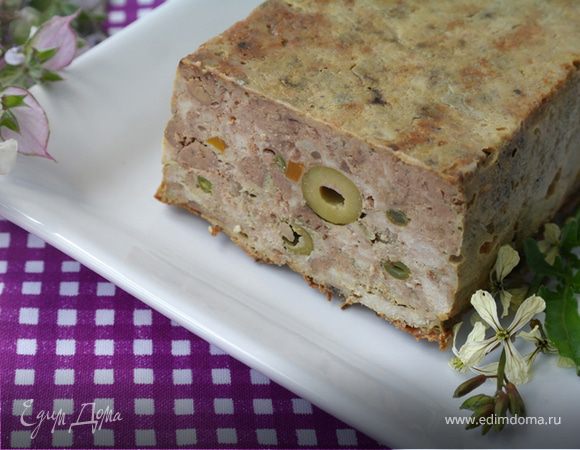 Мясной террин с куриной печенью