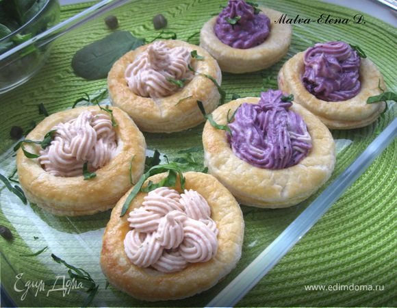 Тарталетки с рыбным муссом