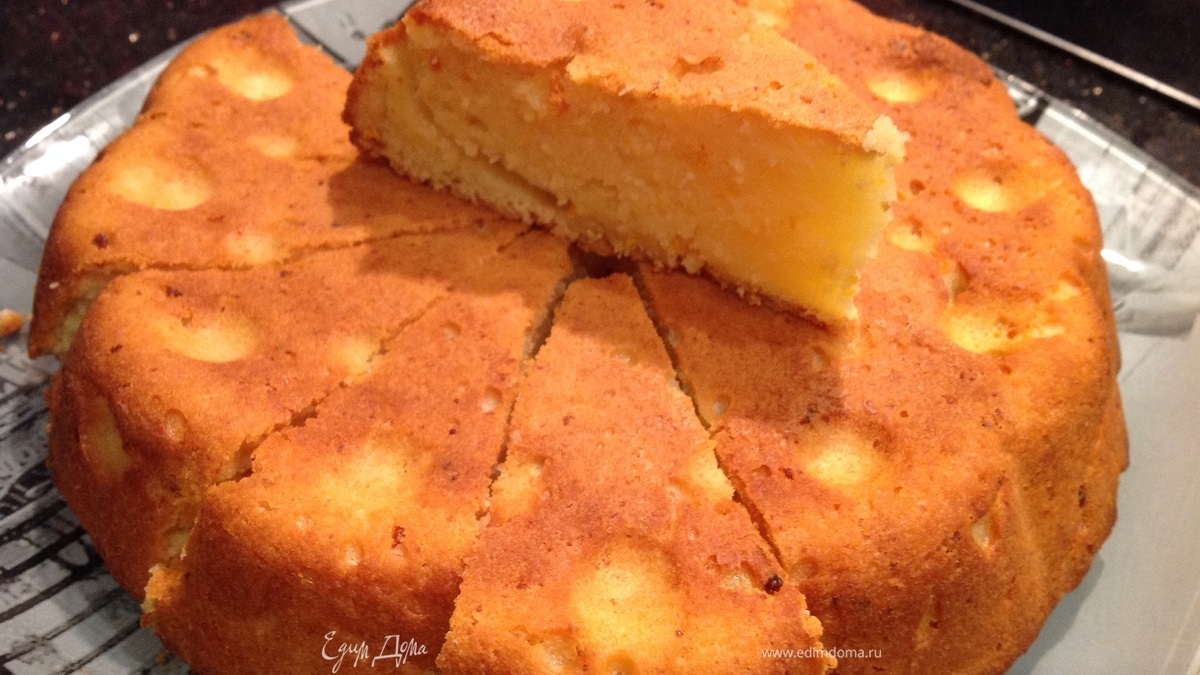 Мандариново-творожный кекс