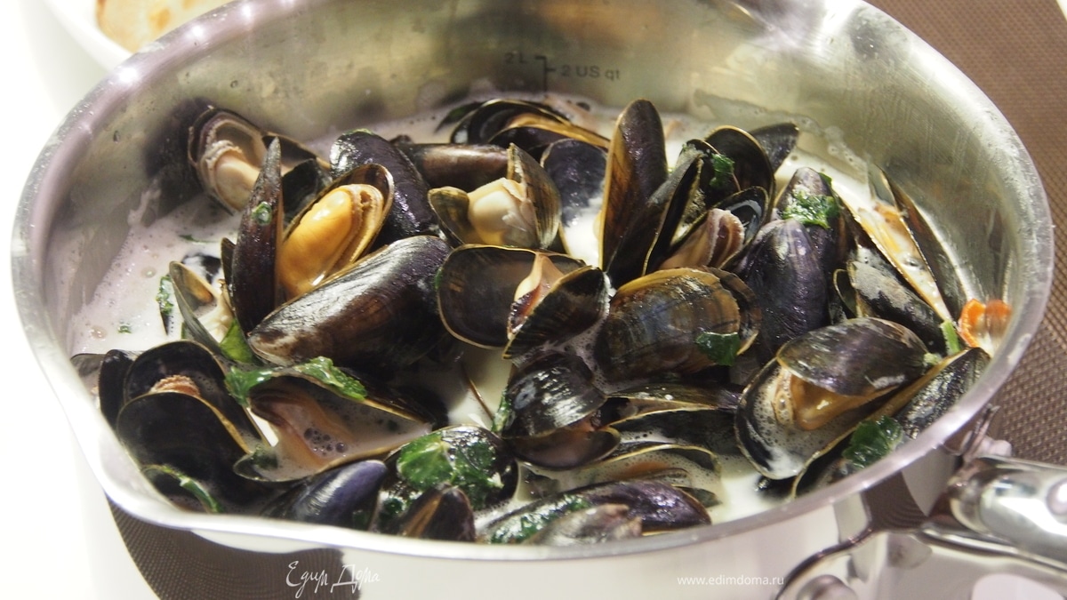 Мидии в тайском соусе