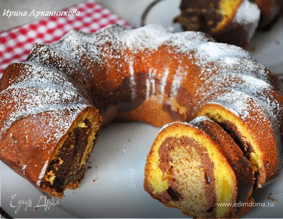 Апельсиновый кекс с тремя видами теста Апельсиновый кекс с тремя видами теста