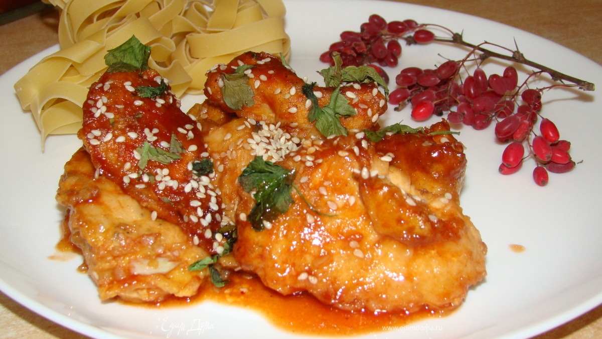 Курица в кисло-сладком соусе