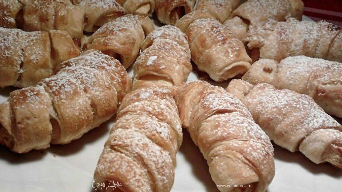 Рогалики с яблочной начинкой