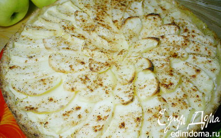 Рецепт Творожно-яблочный пирог "Мамина яблонька"