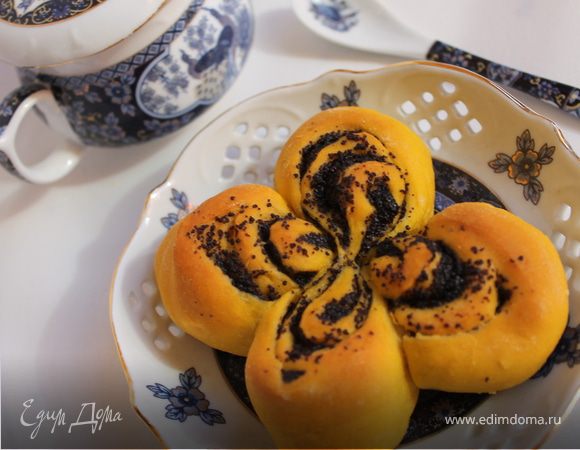 Булочки "Тыквенные цветочки" Булочки "Тыквенные цветочки"