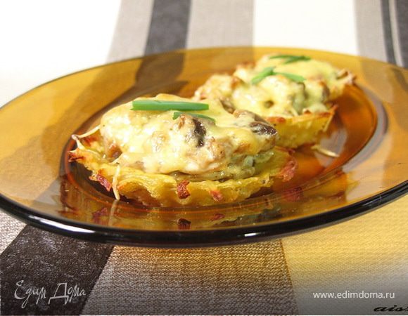 Жюльен в картофельных кокотницах