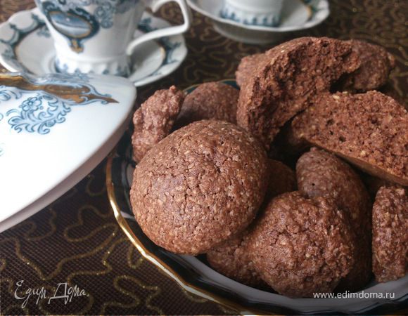 Орехово-шоколадное печенье