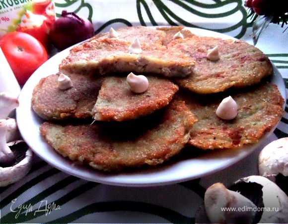 Драники с мясной начинкой
