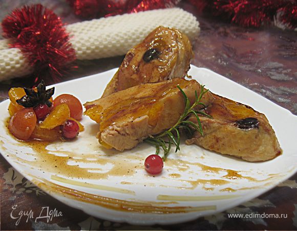 Курица с мандаринами под мандариновой глазурью Курица с мандаринами под мандариновой глазурью