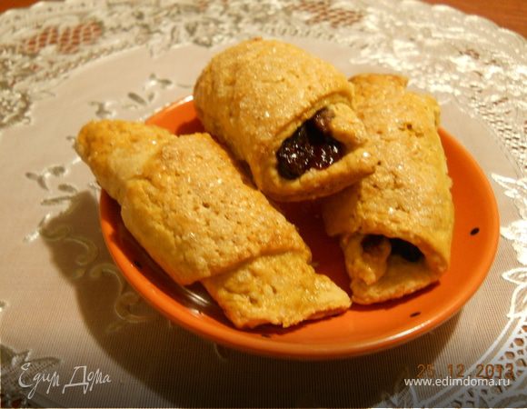 Песочные рогалики с начинкой из варенья