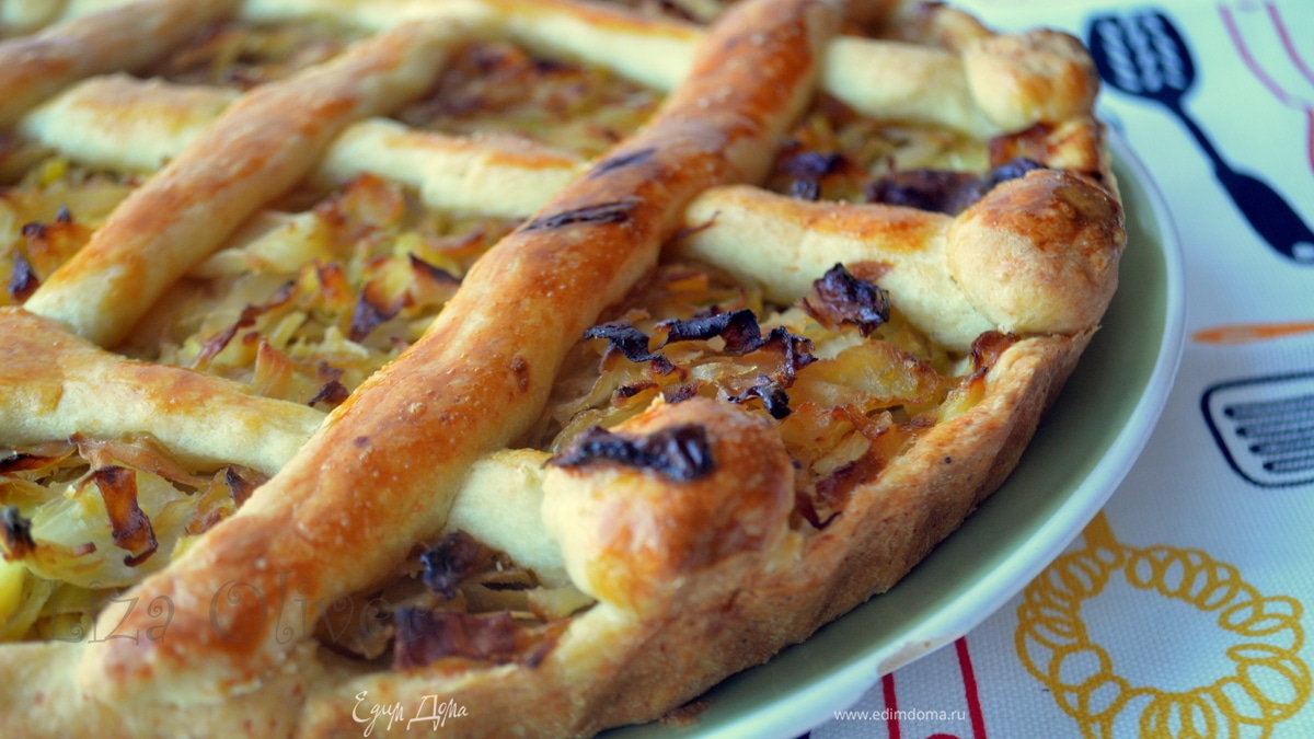 Нежный пирог с капустой