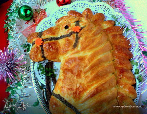 Пирог-кулебяка «Лошадка»