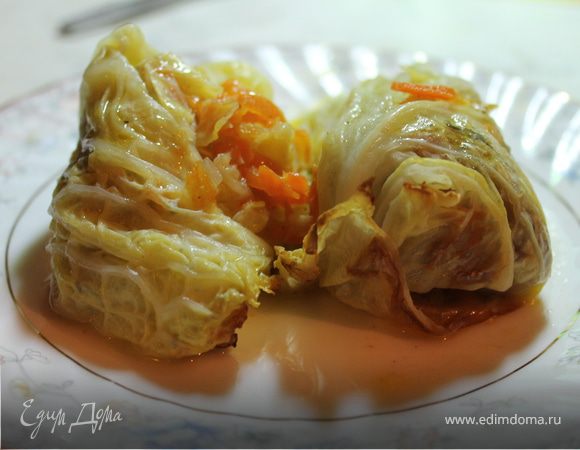 Голубцы из савойской капусты с грибами (без мяса) Голубцы из савойской капусты с грибами (без мяса)