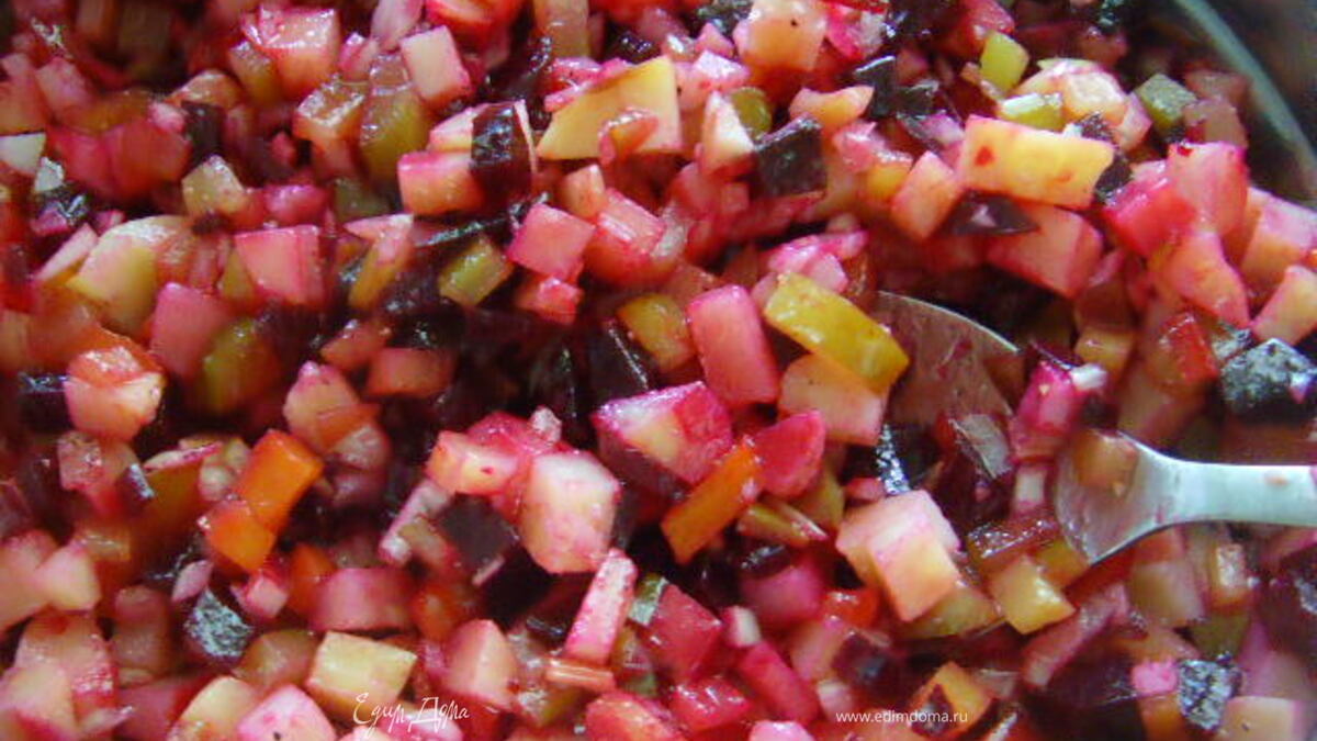 Винегрет с огурцами