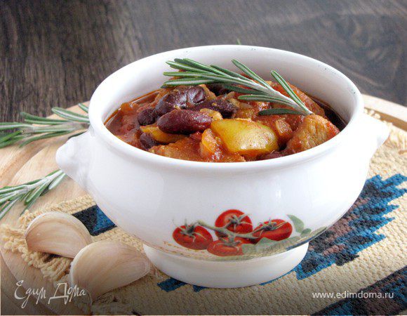 Чили из красной фасоли с индейкой Чили из красной фасоли с индейкой