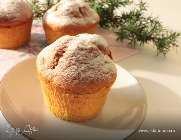 Творожные кексы с кукурузной мукой Творожные кексы с кукурузной мукой