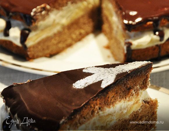 Шоколадно-банановый торт Шоколадно-банановый торт