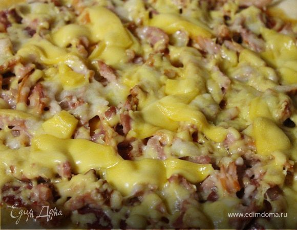 Пицца с копченостями