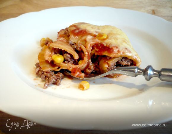 Мясная запеканка с домашними тортильями «Мексиканское счастье» Мясная запеканка с домашними тортильями «Мексиканское счастье»