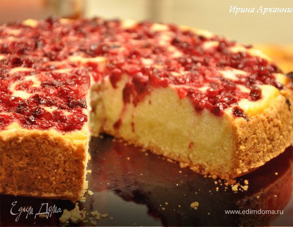 Брусничный чизкейк