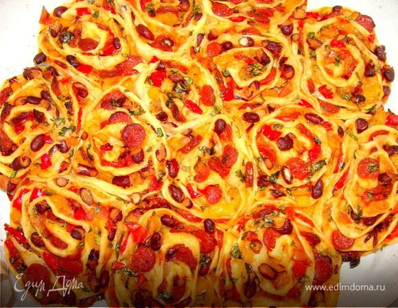 Острая пицца "Жгучие розы" Острая пицца "Жгучие розы"