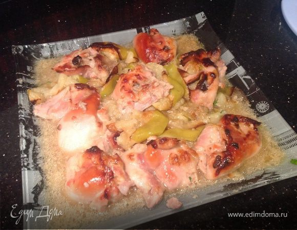 Курочка с яблоками