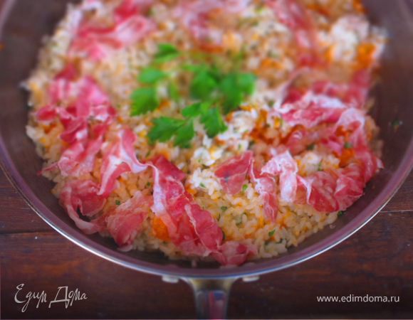 Ризотто с тыквой и беконом Ризотто с тыквой и беконом