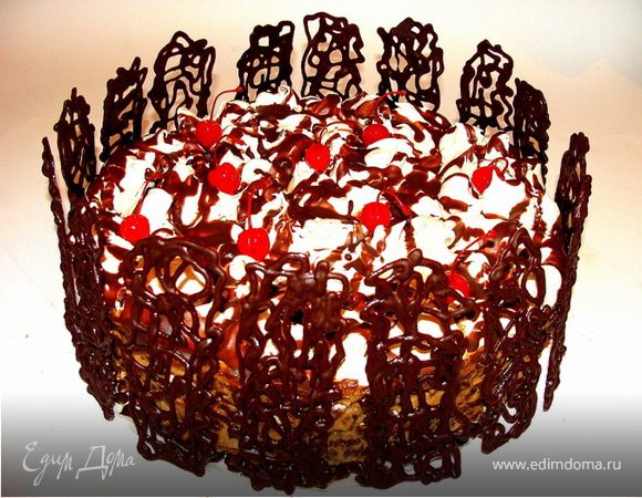 Торт "МариСаль" с банановым заварным кремом