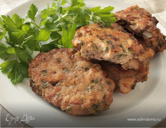 Рубленые котлеты из куриного филе и печени