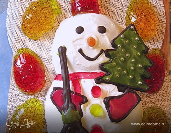 Торт "Снеговик" 