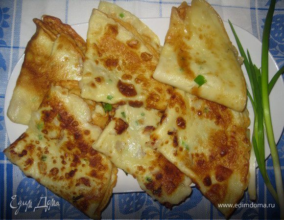 Блины с рыбным припеком
