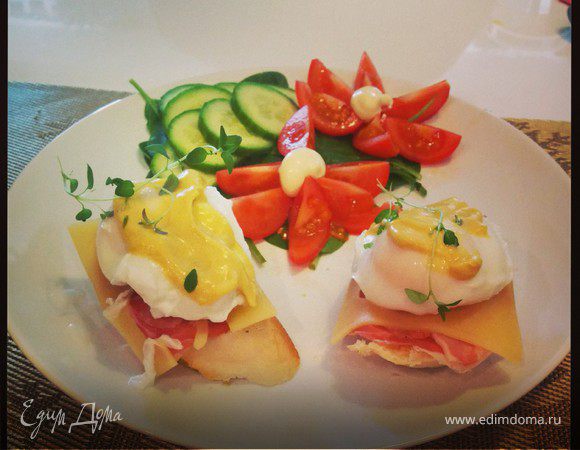 Завтрак с яйцами Бенедикт Завтрак с яйцами Бенедикт