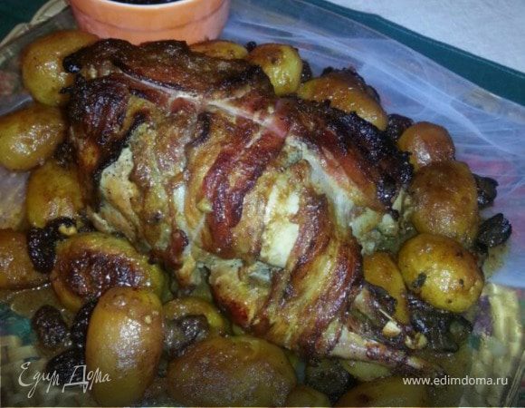 Запеченный фазан с лесными ягодами