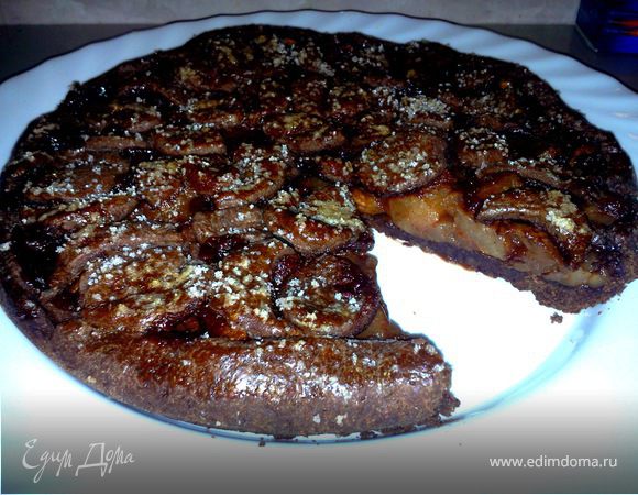 Шоколадный пирог с яблоками Шоколадный пирог с яблоками