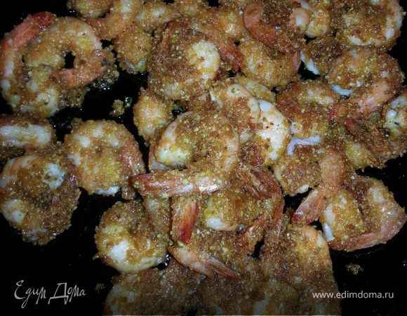 Тигровые креветки в хрустящей крошке Тигровые креветки в хрустящей крошке